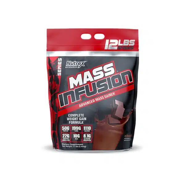 Nutrex Mass Infusion Chocolate | The Ultimate Muscle Mass Gainer – 5 KG - Image 1