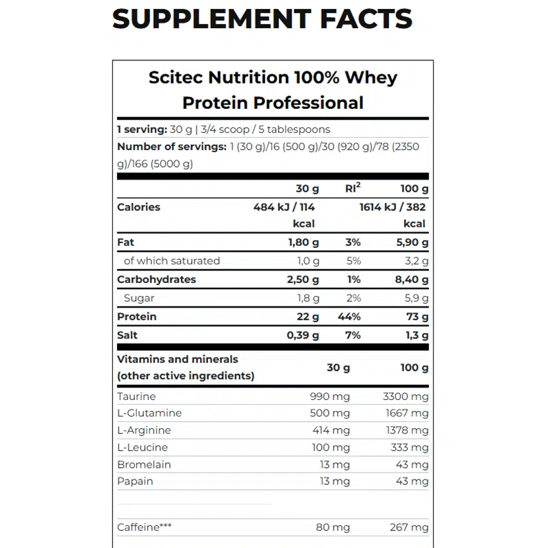 scitec whey protein professional 2350 g - Image 2